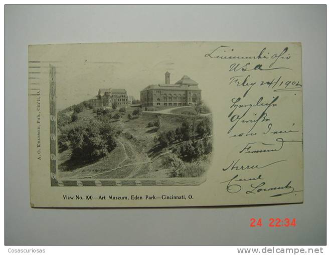 6583 UNITED STATES USA   CINCINNATI  ART MUSEUM EDEN PARK   YEARS  1902  OTHERS IN MY STORE - Cincinnati
