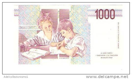 1767)splendida Banconota Da 1000 Lire Maria Montessori Serie Speciale XA-A Del 1990 FDC - 1000 Lire