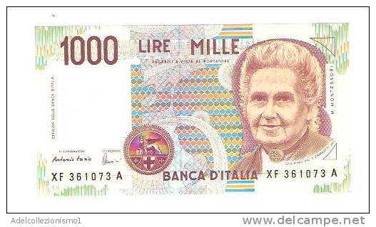 1768)splendida Banconota Da 1000 Lire Maria Montessori Serie Speciale XF Del 1996 FDC - 1000 Lire