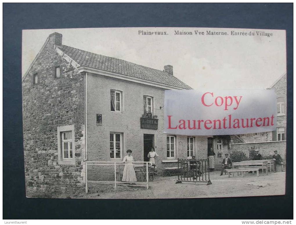 PLAINEVAUX - Maison Vve Materne - Entrée Du Village - Animée - RARE - Neupré