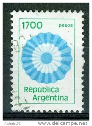 Cocarde, Couleurs Nationales - ARGENTINE - Série Courante - N°1280 - 1981 - Gebraucht