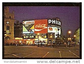 AK 27 LONDON Mehrbild 16 Bilder COCA-COLA PHILIPS CANON TOWER BRIDGE Piccadilly Circus 1991 GREAT BRITAIN Nach Andernach - Piccadilly Circus