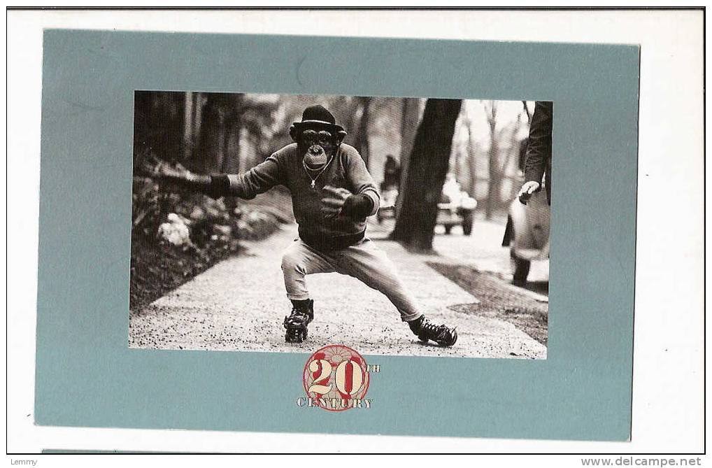 LE 20e SIECLE - 20 Th CENTURY- SPORTS - ROLLER  SKATE- SINGE EN PATIN A ROULETTES - PIX -  CPM - Figure Skating