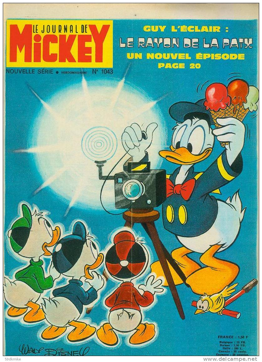 Le Journal De Mickey N°1043 - Journal De Mickey