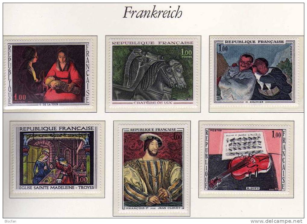 6 Gemälde Frankreich 1529 Bis 1598+ Block I/66 ** 13€ Verschiedener Maler - Grabados