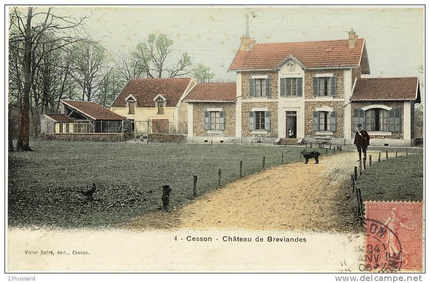 Carte Postale Ancienne Cesson - Château De Bréviandes - Garde Chasse - Cesson