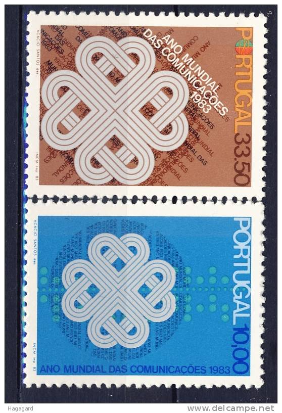#Portugal 1983. Communication. Michel 1586-87. MNH(**) - Unused Stamps