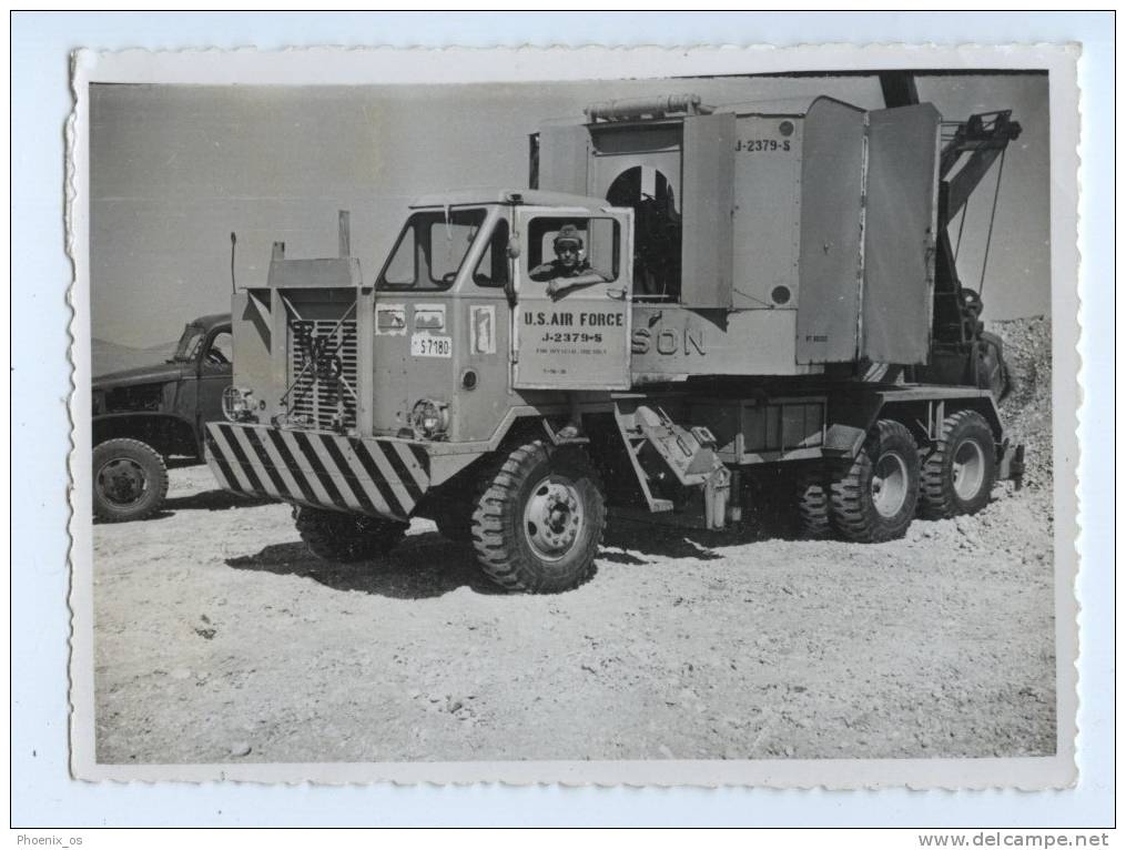 MILITARY TRUCK - U.S. AIR FORCE, Orginal Photo - Camions & Poids Lourds