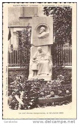 Carte Postale De SAINT PERAY - Le Monument à Jules Bouvat - Le Jour De Son Inauguration, Le 12 Juillet 1936. - Saint Péray