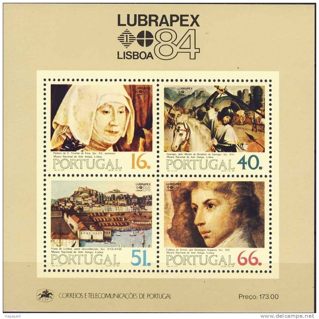 #Portugal 1984. LUBRAPEX. Michel Bl. 44. MNH(**) - Nuevos