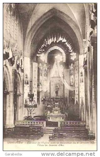 CPA De SAINT PERAY - Intérieur De L'Eglise Avec Sa Décoration Du 31 Octobre 1909 - Fêtes De Jeanne D'Arc. - Saint Péray