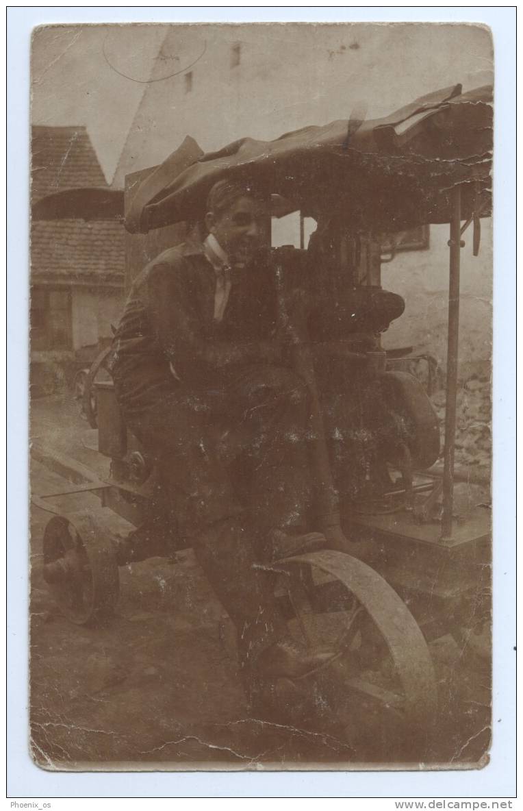 TRACTOR - Agreggats Motor, 1917., Orginal Old Photo - Tractors