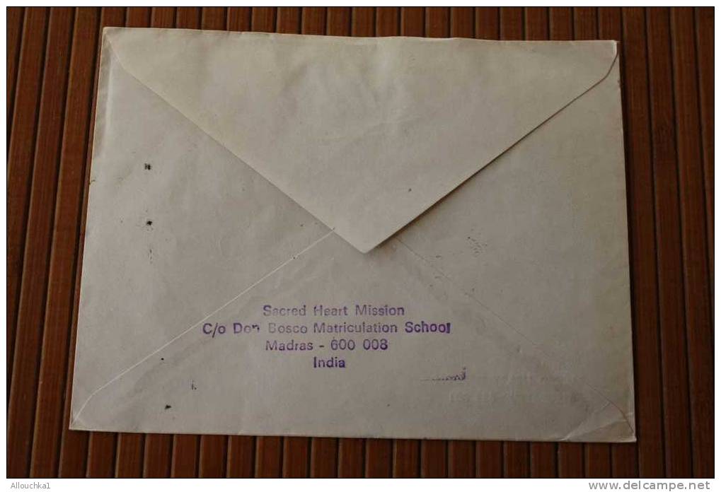 ENVELOPPE LETTRE LETTER:MADRAS INDIA INDE P/ OHLEN SUISSE:BOOK POST BY AIR MAIL  OMEC AFF MULTIPLE OLIMPIC GAMES TIGRE - 1936-47 Roi Georges VI