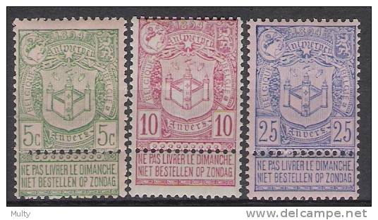 Belgie OCB 68 / 70 (*) - 1894-1896 Exhibitions