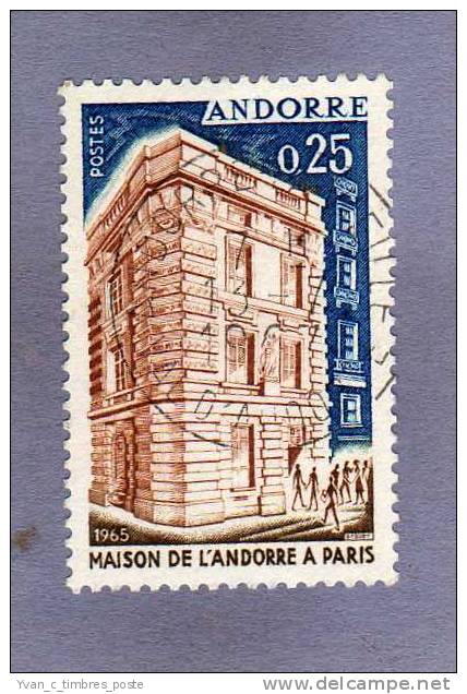 ANDORRE FRANCAIS TIMBRE N° 174 OBLITERE MAISON D ANDORRE - Oblitérés