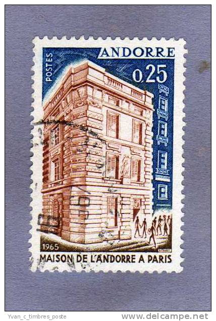 ANDORRE FRANCAIS TIMBRE N° 174 OBLITERE MAISON D ANDORRE - Usati