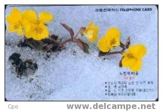 # KOREA MO0001101 Yellow Flowers 2000 Autelca 01.00 -fleurs,flowers-   Tres Bon Etat - Corea Del Sur