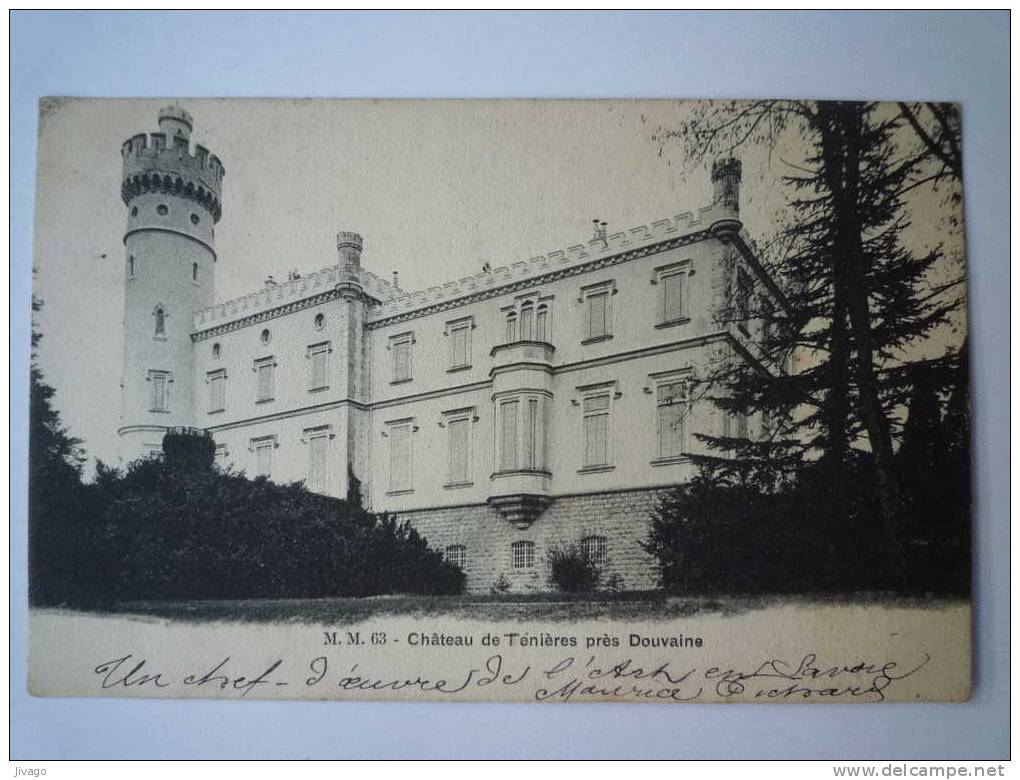 Château De  TENIERES  Près  DOUVAINE   1903 - Douvaine