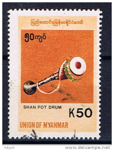 BUR+ Burma Myanmar 1999 Mi 347 Topftrommel - Myanmar (Birmanie 1948-...)