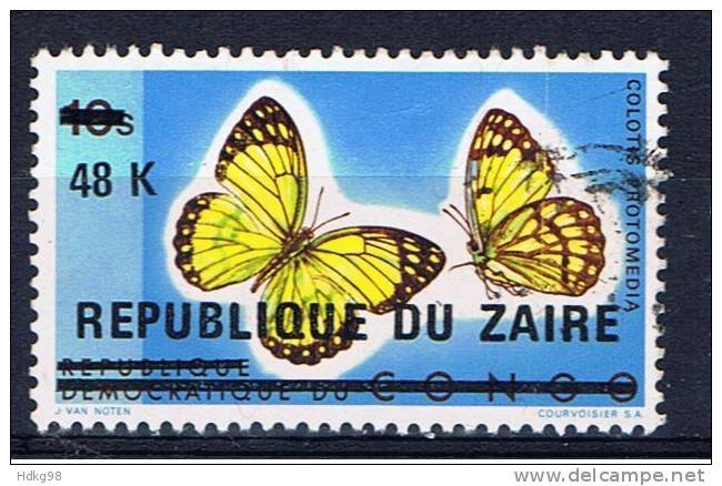 ZRE+ Kongo 1977 Mi 545 Schmetterling - Used Stamps