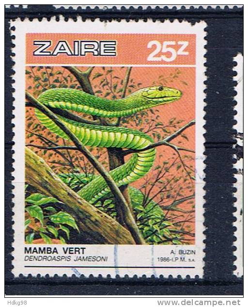 ZRE+ Zaire 1987 Mi 943 Schlange - Used Stamps