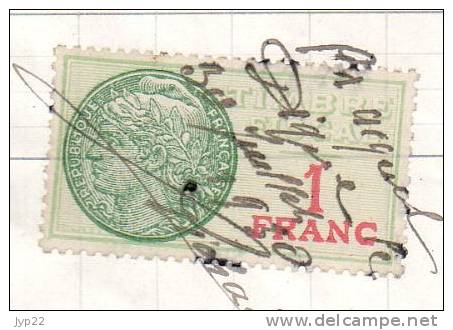 Reçu En Acompte Pour La Construction D'une Maison - Digne Le 30-07-1930 - Tp Fiscal 1 Franc - - Manuskripte