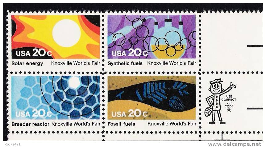 US Scott 2009a (2006 2007 2008 2009) - Zip Block Of 4 - World´s Fair 1982 20 Cent - Mint Never Hinged - Blocs-feuillets