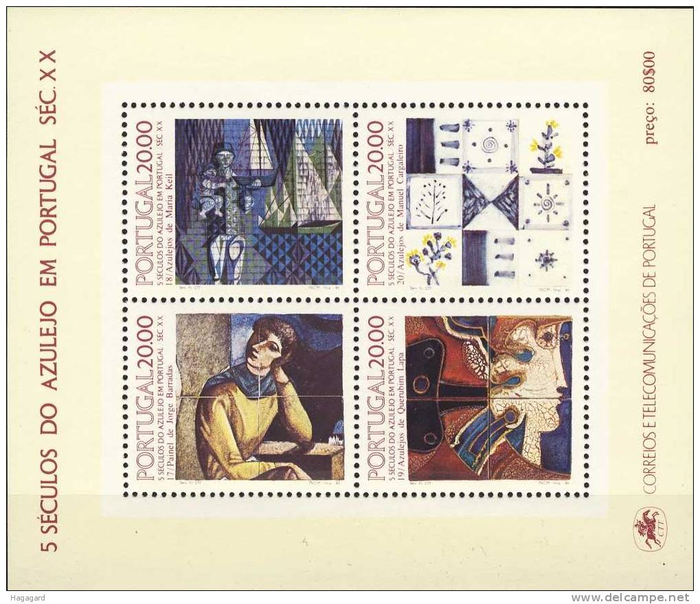 #Portugal 1984. Azulejos. Michel Bl.49. MNH(**) - Neufs