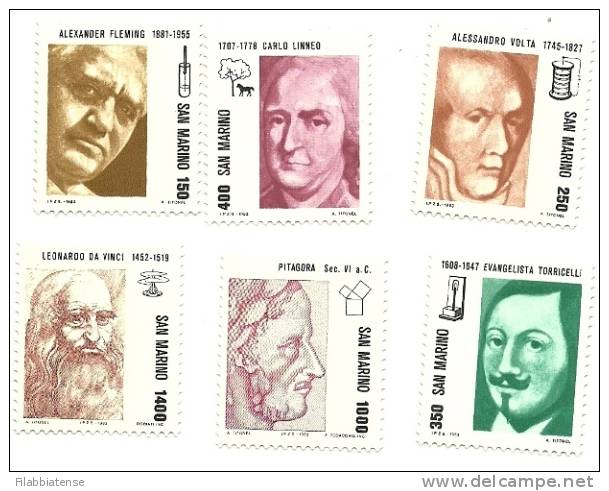 1983 - 1112/17 Scienziati    +++++++ - Unused Stamps