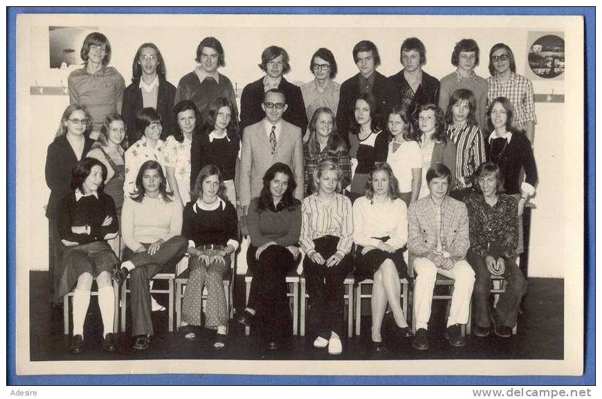 Schulklassenfoto, Fotokarte Von Foto Nelson, Wien VIII, Ungel.um 1973, Sehr Guter Zustand - Ohne Zuordnung