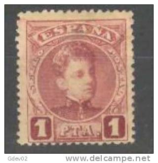 ES253SASF-LAB2811.España.Spain. Espagne.Rey ALFONSO Xlll .1901/5.(Ed 253*) Con Charnela.MUY BONITO - Unused Stamps