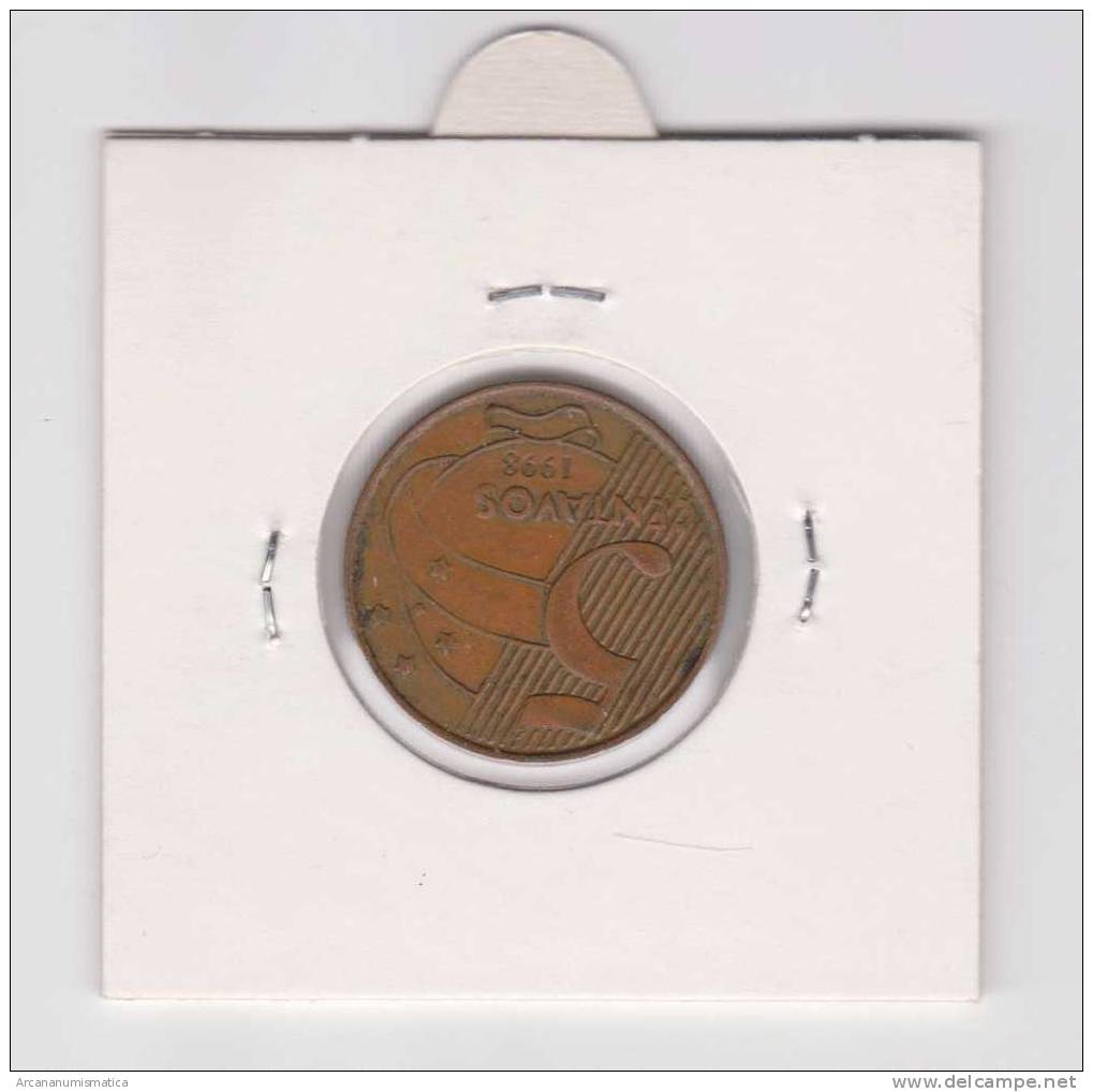 BRASIL  5 CENTAVOS COBRE-ACERO  1.998  KM#648  MBC/VF     DL-7340 - Brasilien