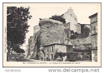 CPA De TOURNON SUR RHONE - Le Château Et Le Monument Aux Morts (Editions Paul Jacquin). - Tournon