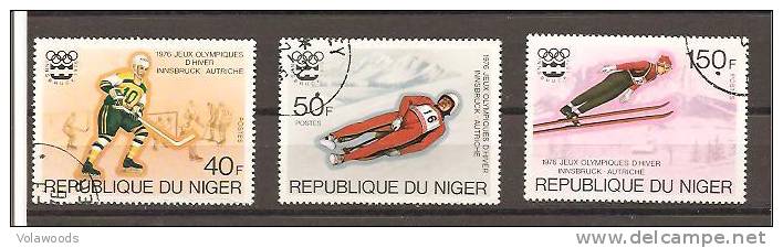 Niger - Serie Completa Usata: Giochi Olimpici Invernali Di Innsbruck 1976 - Hiver 1976: Innsbruck