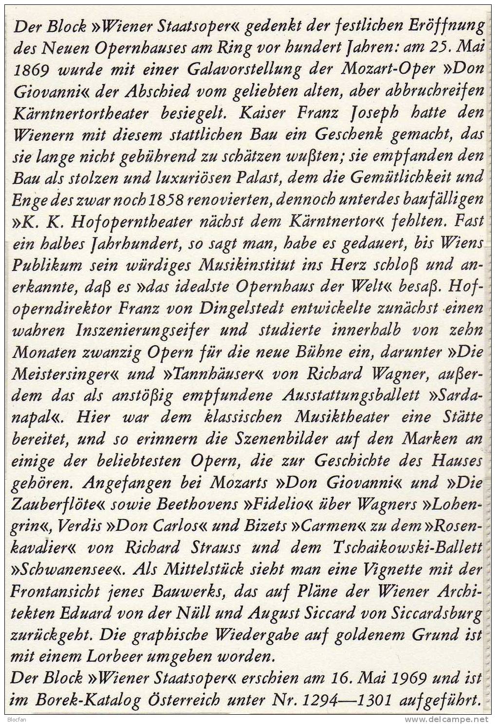 Opern-Szenen Aus Wien Österreich 1294/1,ZD+ Kleinbogen O 16€ 100 Jahre Staats-Oper - Teatro