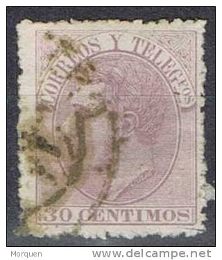 España 30 Cts Alfonso XII, Num 211. Cat Edifil º - Used Stamps