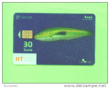 CROATIA - Transparent Chip Phonecard/Sea Life Fish - Croatia