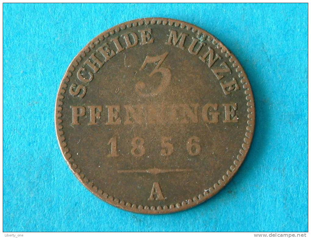 3 PFENNINGE 1856 A / KM 453 ( For Grade, Please See Photo ) ! - Taler Et Doppeltaler