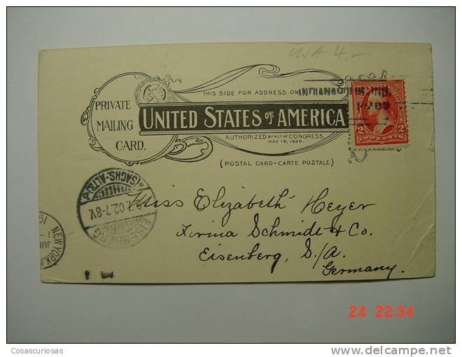 6577  UNITED STATES USA  INDIANAPOLIS  STATE HOUSE YEARS  1900  OTHERS IN MY STORE - Other & Unclassified