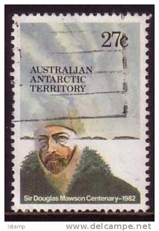 1982 - Australia Antarctic Territory Sir Douglas Mawson Centenary 27c VIEW Stamp FU - Usati