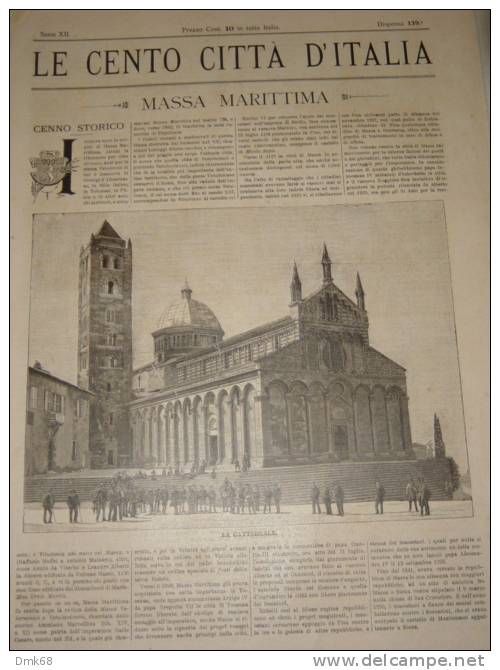 MASSA MARITTIMA - LE CENTO CITTA' D'ITALIA - ANNO 189? - Zeitschriften & Kataloge