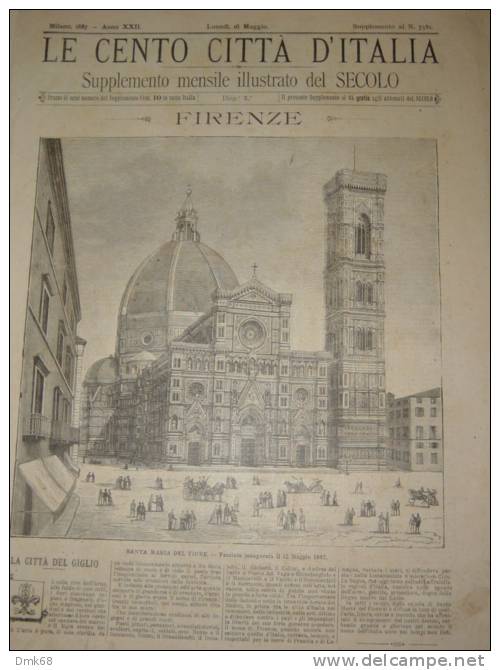 FIRENZE - LE CENTO CITTA' D'ITALIA - ANNO 1897 - Zeitschriften & Kataloge