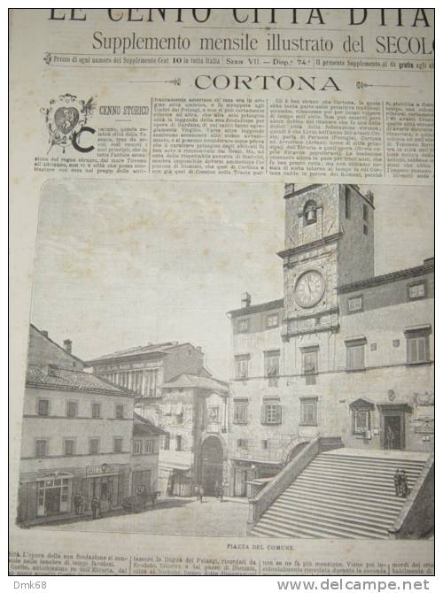 CORTONA - LE CENTO CITTA' D'ITALIA - ANNO 1893 - Riviste & Cataloghi