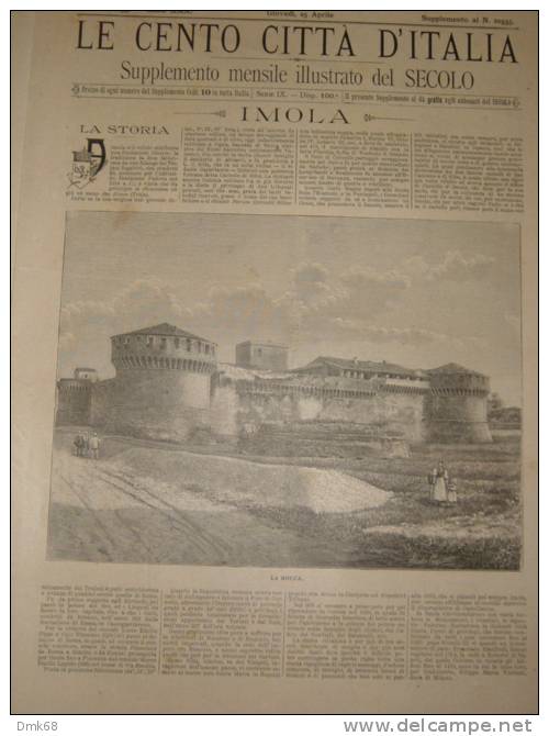 IMOLA - LE CENTO CITTA' D'ITALIA - ANNO 1895 - Riviste & Cataloghi