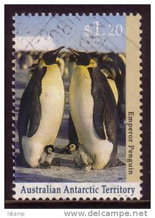 1992 - Australia Antarctic Territory Regional Wildlife $1.20 EMPEROR PENGUIN Stamp FU - Usati