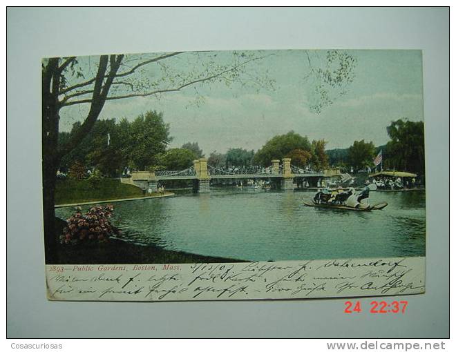 6609  UNITED STATES USA   BOSTON PUBLIC GARDENS  YEARS  1907  OTHERS IN MY STORE - Boston