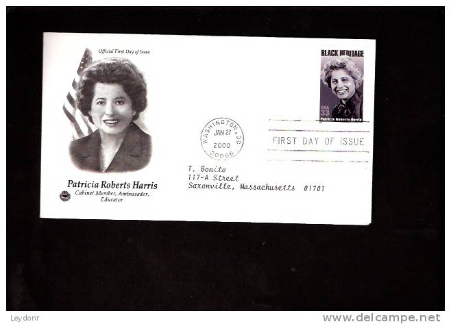 FDC Patricia Roberts Harris - Scott # 3371 - 1991-2000