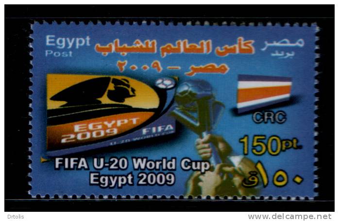 EGYPT / 2009 / COSTA RICA / FIFA U-20 WORLD CUP EGYPT 2009  / FOOTBALL / SPORT / FLAG / MNH / VF  . - Nuevos