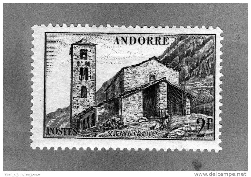 ANDORRE FRANCAIS TIMBRE N° 103 NEUF CHARNIERE SAINT JEAN DE CASELLAS - Unused Stamps