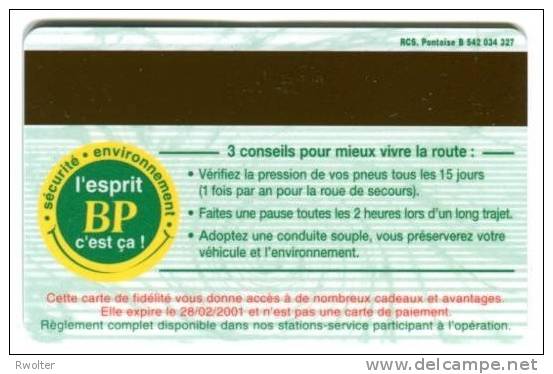 @+ CARTE FIDELITE " BP - BIENVENUE"  - 2001. - Lavage Auto